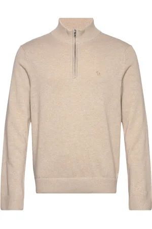 Abercrombie & Fitch Anf Mens Sweaters Cream