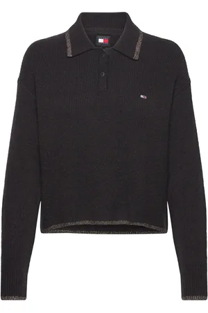 Tommy Hilfiger Tjw Glitter Polo Sweater Black