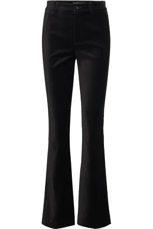 Ralph Lauren High-Rise Stretch Velvet Boot Trouser Black