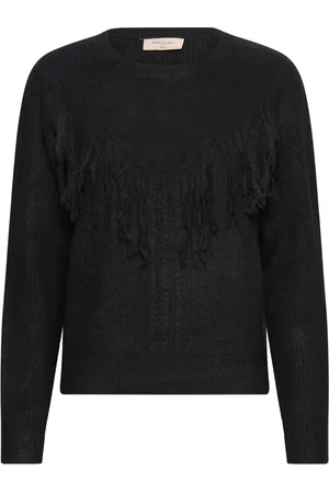 Freequent Fqfringe-Pullover Black