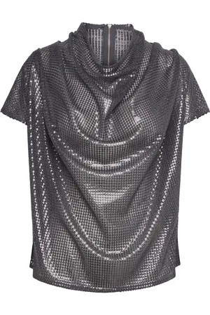 Ahlvar Gallery Milly Sequin Top Grey