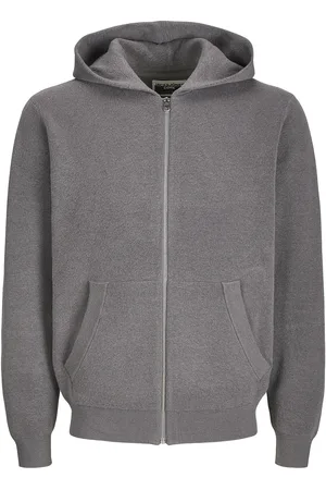 JACK & JONES Jcocaleb Knit Zip Hoodie Bf Jack & J S Grey