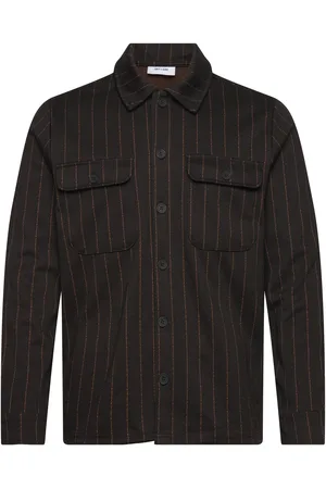 Only & Sons Onskodyl Pinstripe Overshirt Black