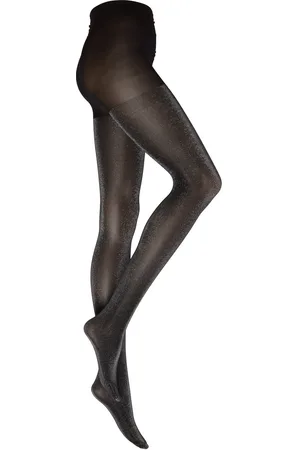 Lindex Tights 40 Den Lurex Black