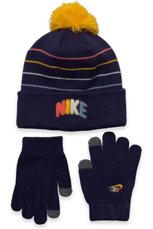 Nike Powder Play Peak Beanie Set Navy