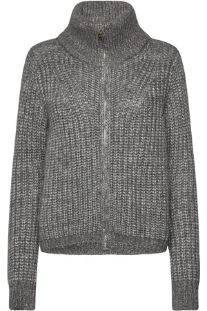 Ella&il Vicky Chunky Cardigan Grey