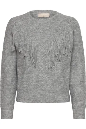Freequent Fqfringe-Pullover Grey