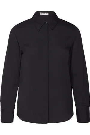 MANGO Fluid Long-Sleeved Shirt Black