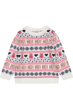 ONLY Kmgxmas Present Ls O-Neck Knt Cream