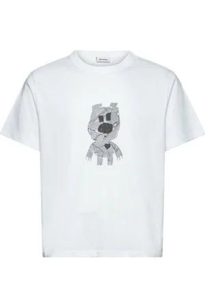 Weekday Boxy Lightweight Graphic T-Shirt White