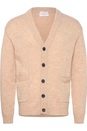 Lindbergh Lambswool Button Cardigan Beige