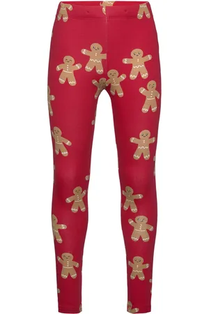 Lindex Leggings Gingerbread Aop Red