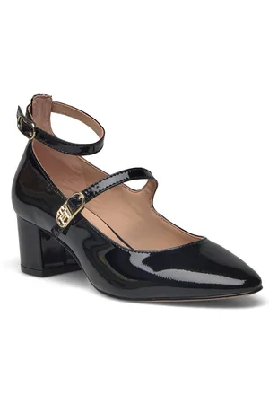 Tommy Hilfiger Pump Double Strap Patent Leather Black