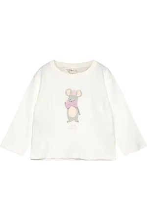 MANGO Printed Cotton-Blend T-Shirt White