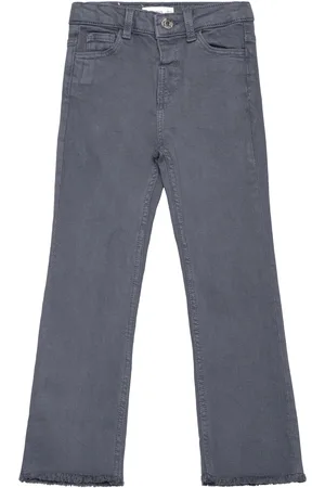 MANGO Flared Finished Jeans Navy