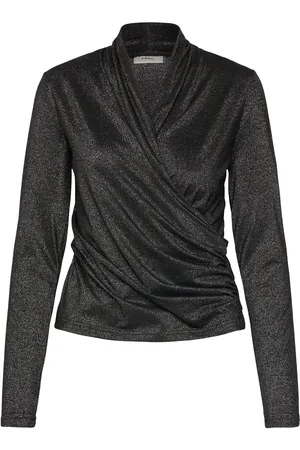 INWEAR Beverlyiw Wrap Blouse Black