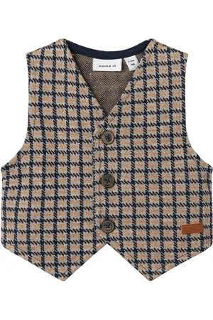 NAME IT Nbmroxo Waistcoat Brown