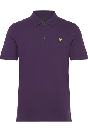 Lyle & Scott Plain Polo Shirt Purple