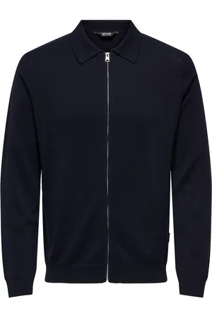 Only & Sons Onswyler Life Reg 14 Full Zip Shirt Knit Navy