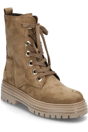 Gabor Laced Ankle Boot Beige