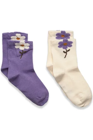 Minymo Socks W. 3D Effect Purple
