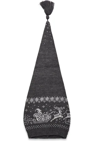 Mikk-Line Christmas Hat Jacquard Grey