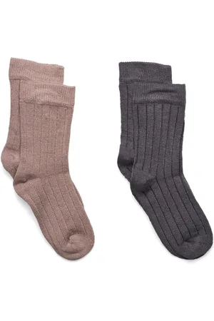 Minymo Ankle Sock - Rib Beige