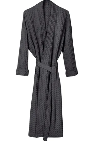 The Organic Company Big Waffle Bathrobe Grey