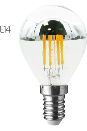 E3light Laes Led Filament P45 E14 827 320Lm Krom Topspejl Silver