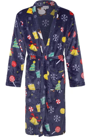 Christmas Sweats Cute Christmas Robe Blue Blue