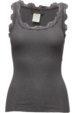 Rosemunde Rwbabette Silk Sl U-Neck Long Lace Black