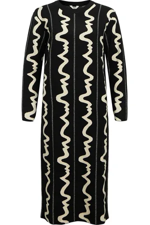 Object Objray L/S Long Dress E Div Black