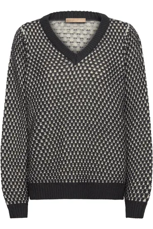 Culture Cucardeen Vneck Pullover Black