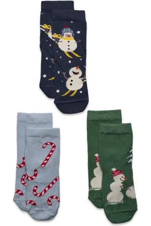 Lindex Sock 3 P Winter Fun Patterned
