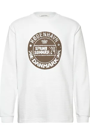 WoodWood Wwherc Waffle Ls T-Shirt White