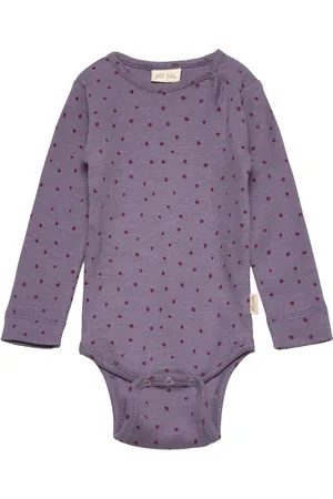 Petit Piao Body L/S Modal Dot Purple