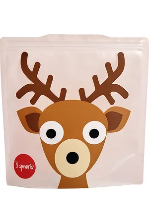 3 sprouts Sandwich Bag , Roe Deer Pink