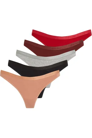 Calvin Klein Thong 5Pk Beige