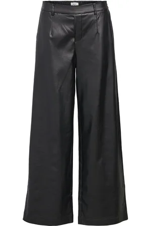 Object Objmelba Lisa Wide Coated Pant 135 Div Black