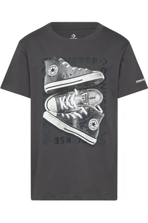 Converse Shinefetti Sneaker Short Sleeve Graphic Tee Black