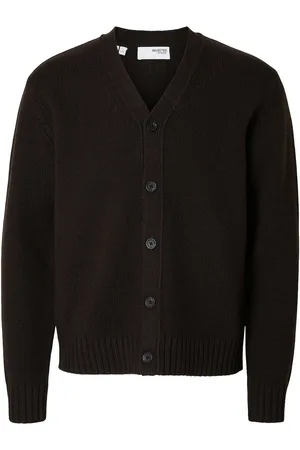 SELECTED Slhcody Ls Knit Relaxed Cardigan Brown