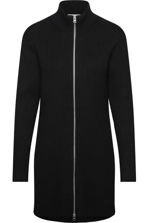 Weekday Long Zip Cardigan Black