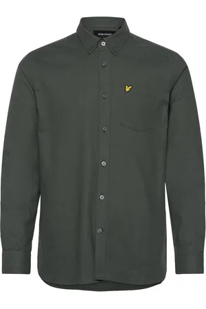 Lyle & Scott Plain Flannel Shirt Green