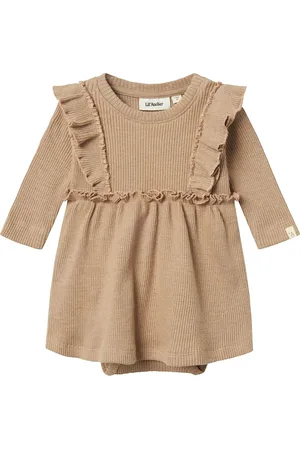 Lil Atelier Nbfsophia Sin Ls Body Dress Lil Beige
