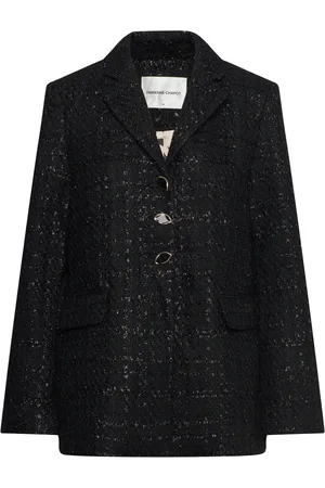 Fabienne Chapot Cher Tweed Blazer Black