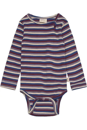 Petit Piao Body L/S Modal Multi Striped Navy