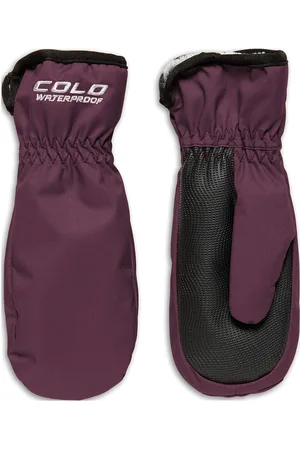 Cold Soft Shell Mitten Jr Burgundy