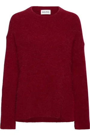 By Malina Elsy Brushed Alpaca Blend Sweater Red