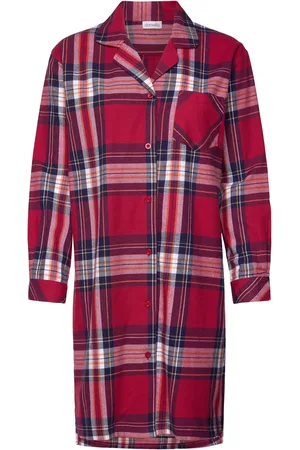 Damella of Sweden Nightdress Short Sleeve Red