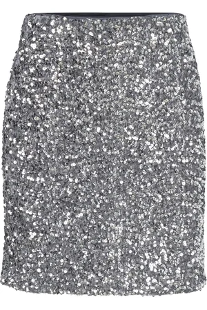 Object Objkinne Hw Mini Skirt 136 Div Silver